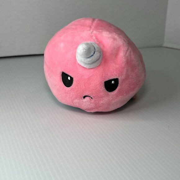 Teeturtle Reversible Norwall 5" Stuffed Plush Mood Face Happy Sad Norwall - Picture 3 of 5